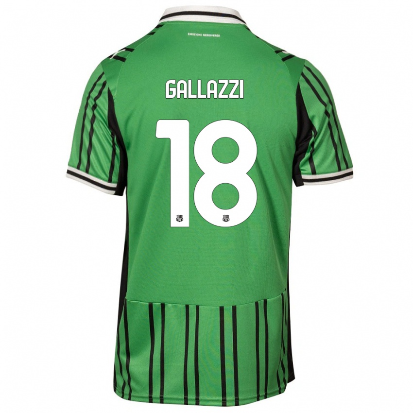 גברים ולנטינה גאלאצי #18 ירוק שחור ג'רזי ביתית 2025/26 חולצה קצרה