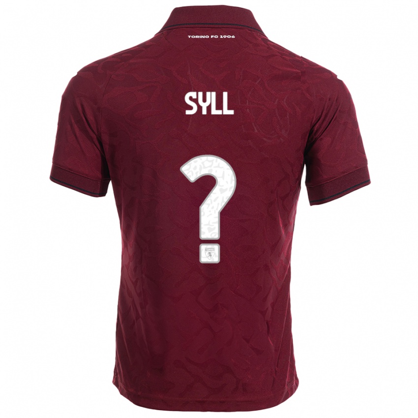 גברים עומר סיל #0 בורגונדי לבן ג'רזי ביתית 2025/26 חולצה קצרה