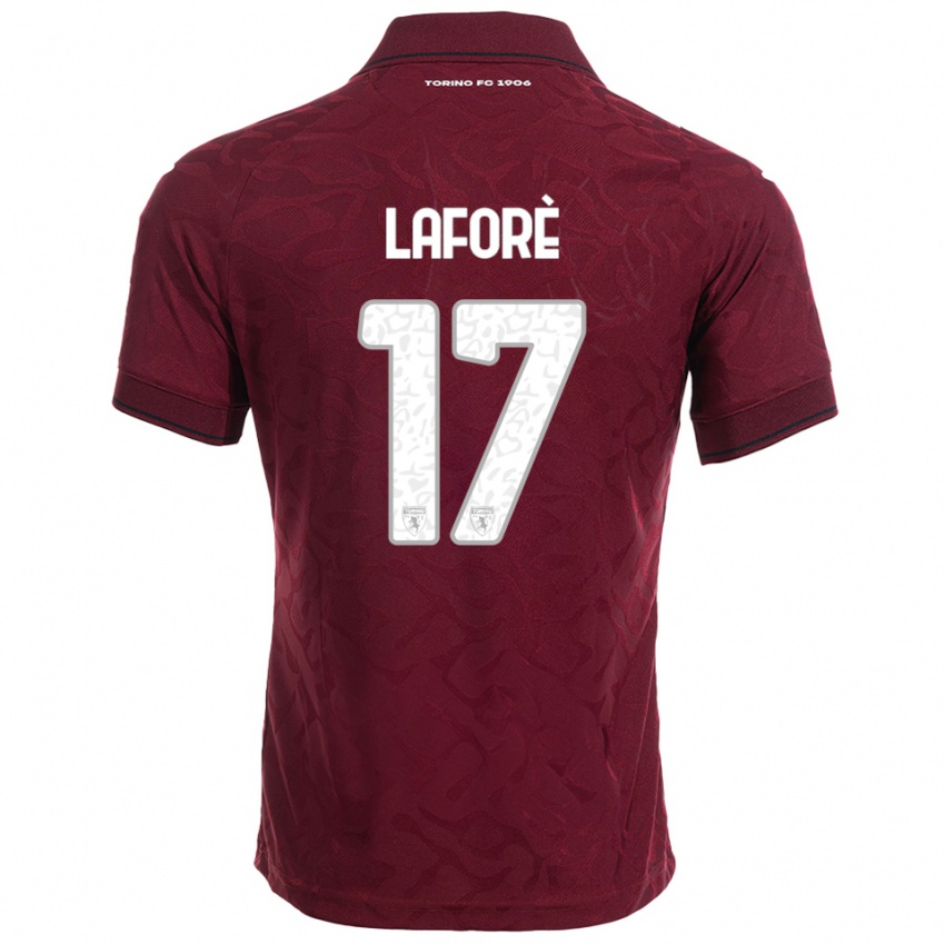 גברים Bladis Laforè #17 בורגונדי לבן ג'רזי ביתית 2025/26 חולצה קצרה