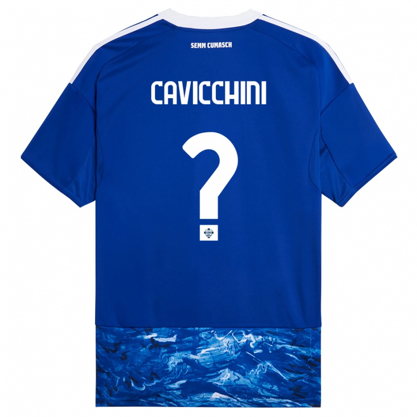גברים Leonardo Cavicchini #0 כחול לבן ג'רזי ביתית 2025/26 חולצה קצרה