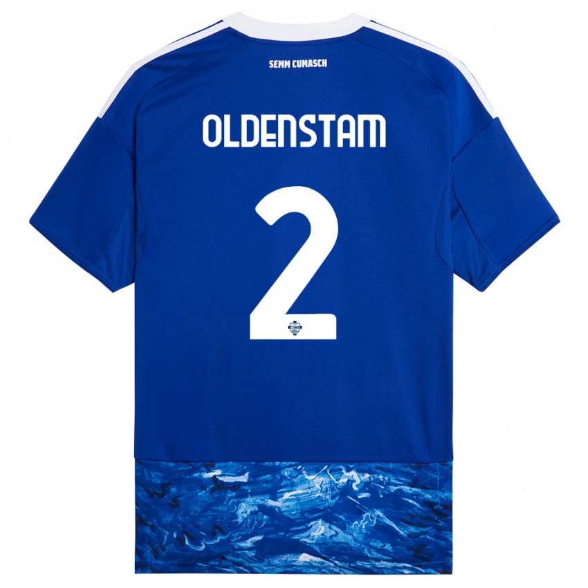 גברים Lyfe Oldenstam #2 כחול לבן ג'רזי ביתית 2025/26 חולצה קצרה