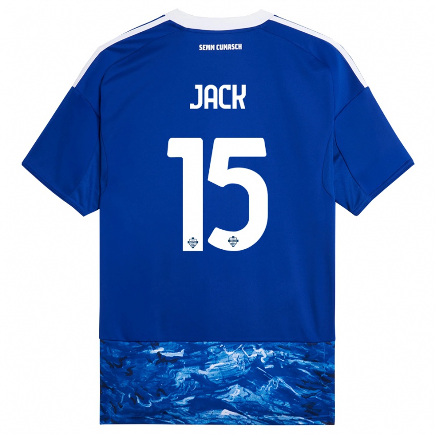 גברים Fellipe Jack #15 כחול לבן ג'רזי ביתית 2025/26 חולצה קצרה