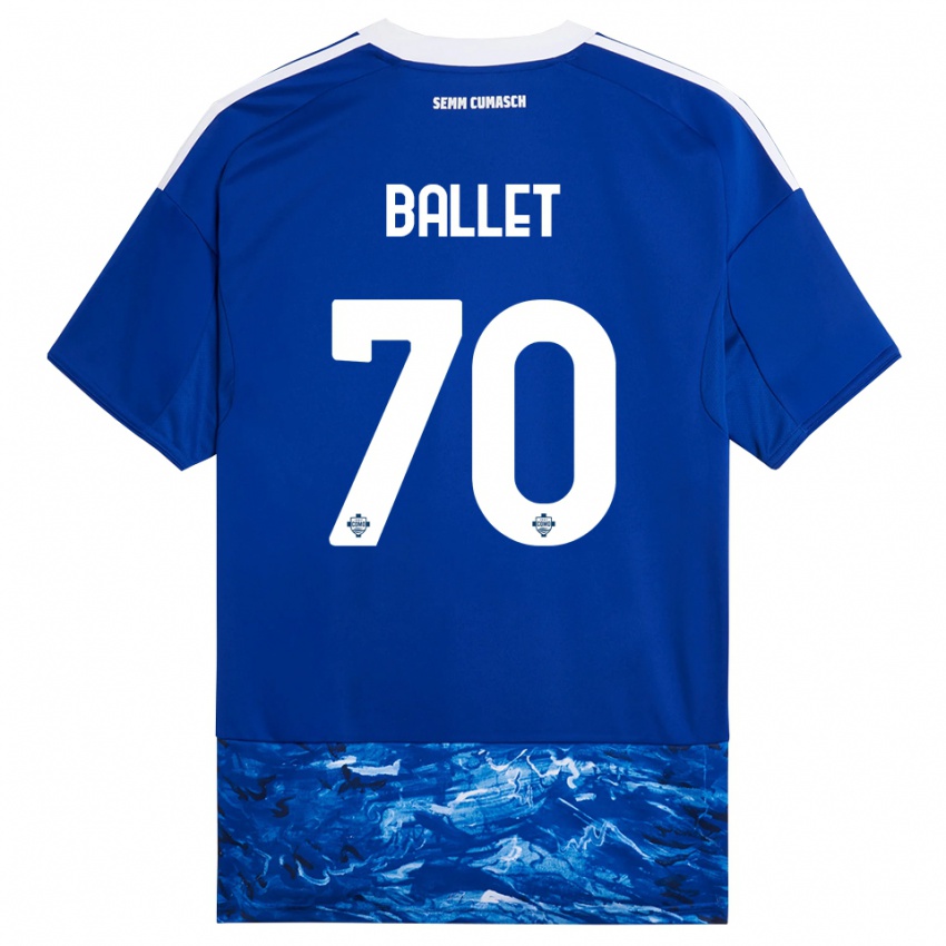 גברים Samuel Ballet #70 כחול לבן ג'רזי ביתית 2025/26 חולצה קצרה