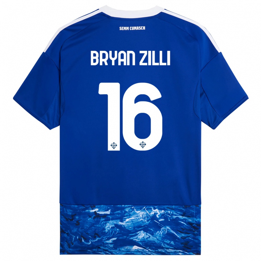 גברים Rocco Bryan Zilli #16 כחול לבן ג'רזי ביתית 2025/26 חולצה קצרה