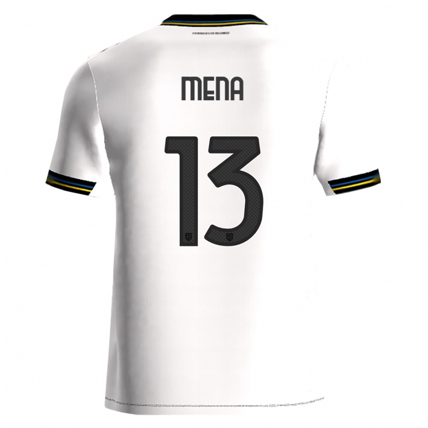 גברים Marlon Mena #13 לבן שחור ג'רזי ביתית 2025/26 חולצה קצרה