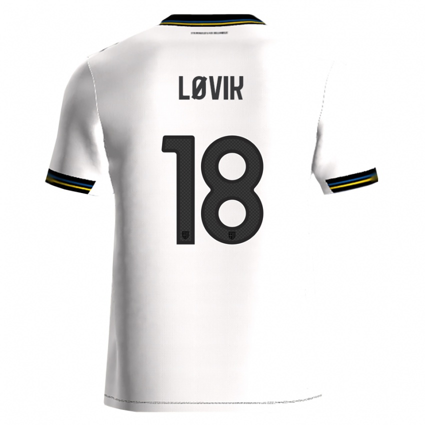 גברים מתיאס פיורטופט לוביק #18 לבן שחור ג'רזי ביתית 2025/26 חולצה קצרה