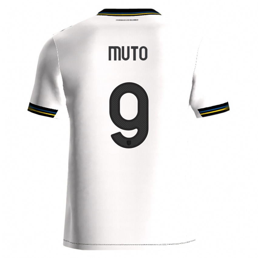 גברים Andrea Muto #9 לבן שחור ג'רזי ביתית 2025/26 חולצה קצרה