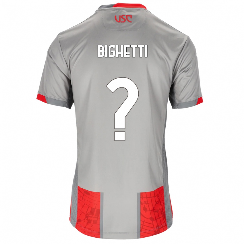 גברים Paolo Bighetti #0 אדום אפור ג'רזי ביתית 2025/26 חולצה קצרה