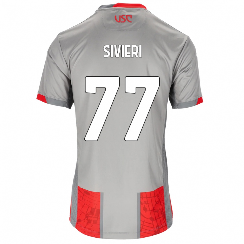 גברים Lorenzo Sivieri #77 אדום אפור ג'רזי ביתית 2025/26 חולצה קצרה