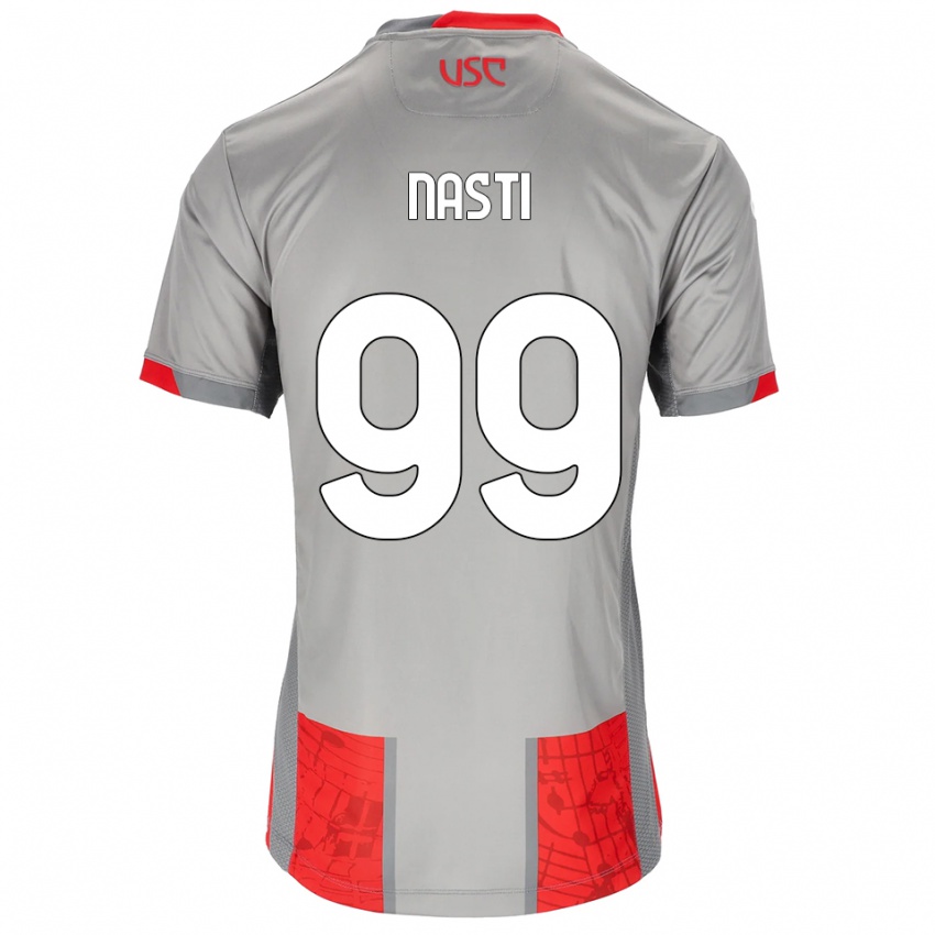 גברים Marco Nasti #99 אדום אפור ג'רזי ביתית 2025/26 חולצה קצרה