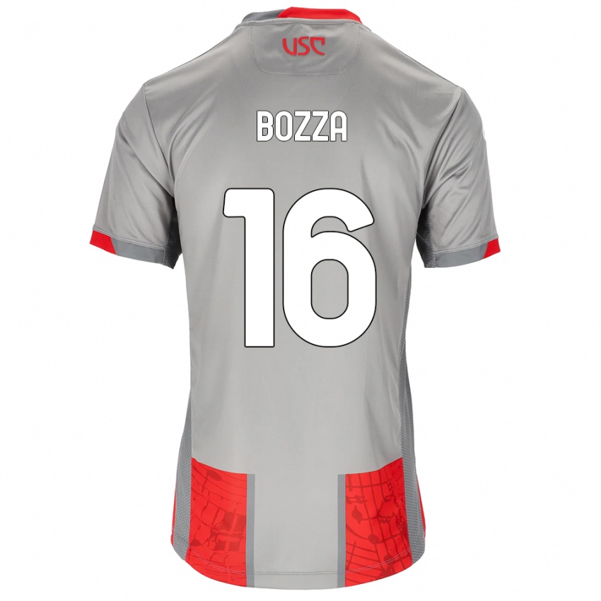 גברים Mattia Bozza #16 אדום אפור ג'רזי ביתית 2025/26 חולצה קצרה