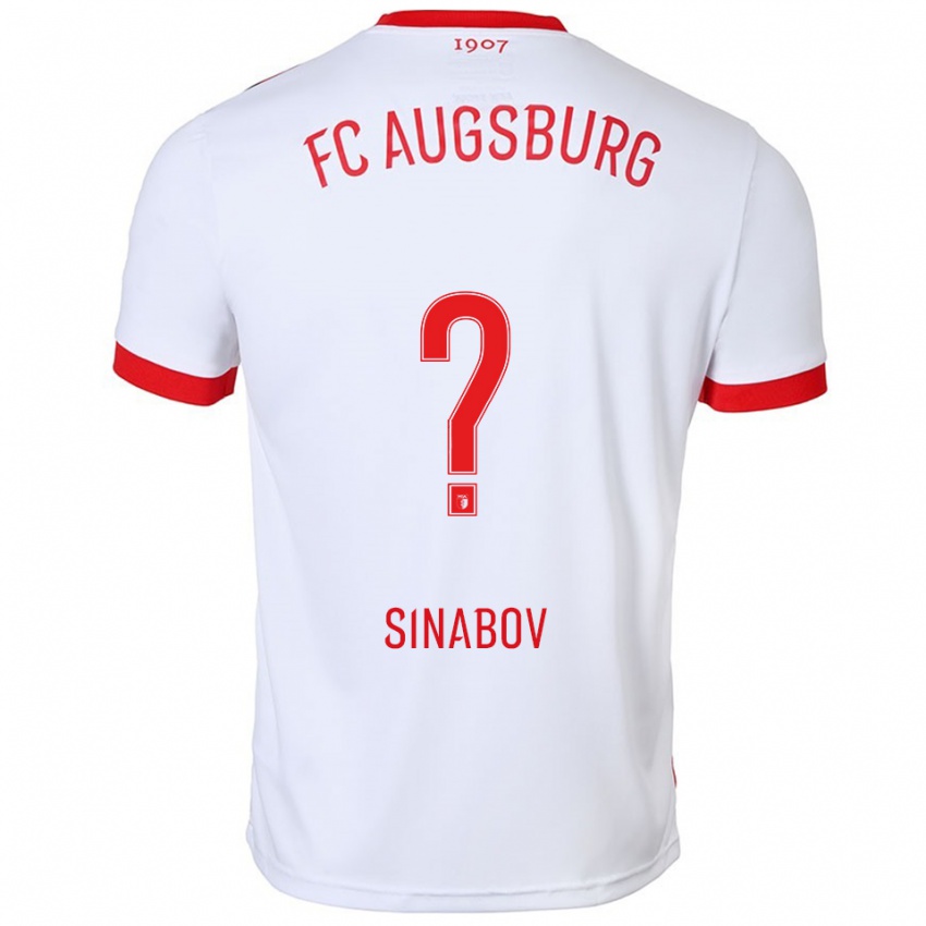 גברים Albert Sinabov #0 לבן אדום ג'רזי ביתית 2025/26 חולצה קצרה