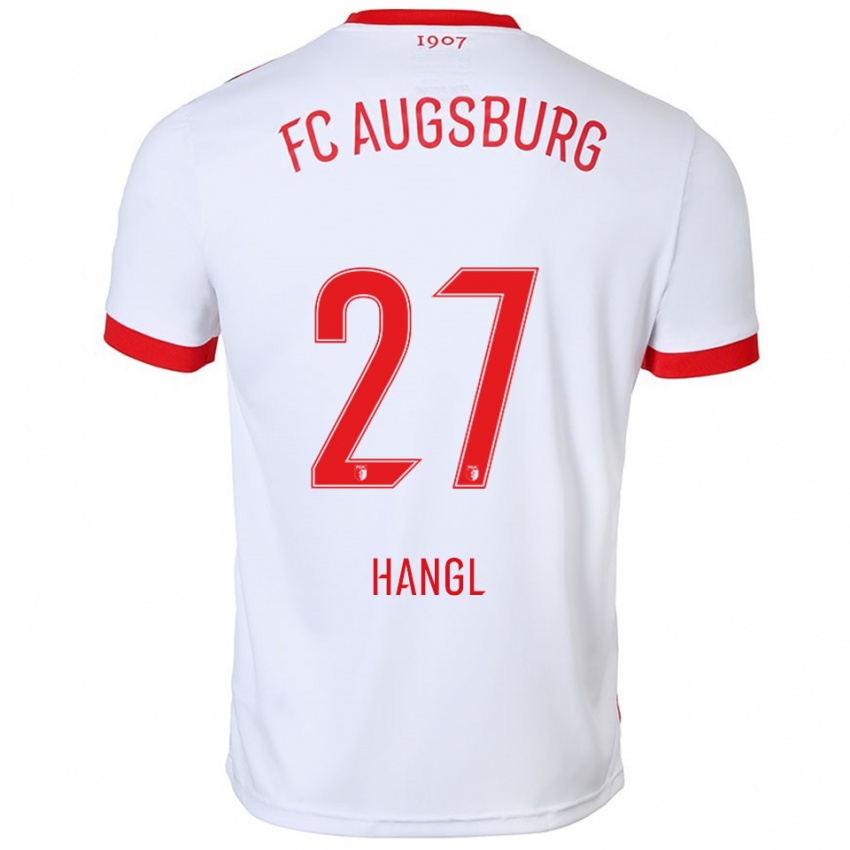 גברים Florian Hangl #27 לבן אדום ג'רזי ביתית 2025/26 חולצה קצרה