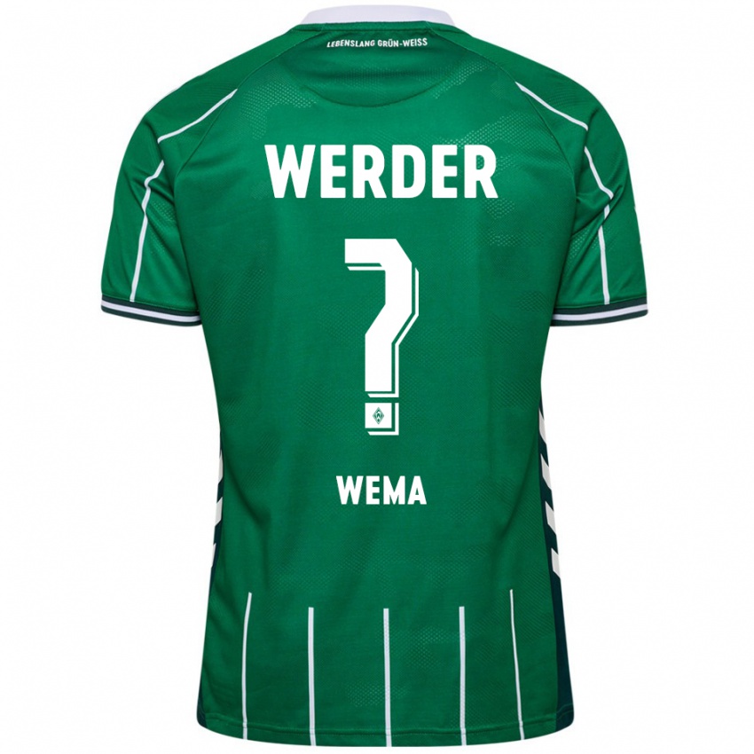 גברים Aize Wema #0 ירוק לבן ג'רזי ביתית 2025/26 חולצה קצרה