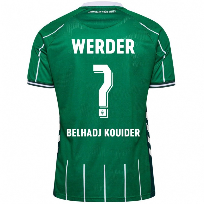 גברים Mahfoud Belhadj Kouider #0 ירוק לבן ג'רזי ביתית 2025/26 חולצה קצרה