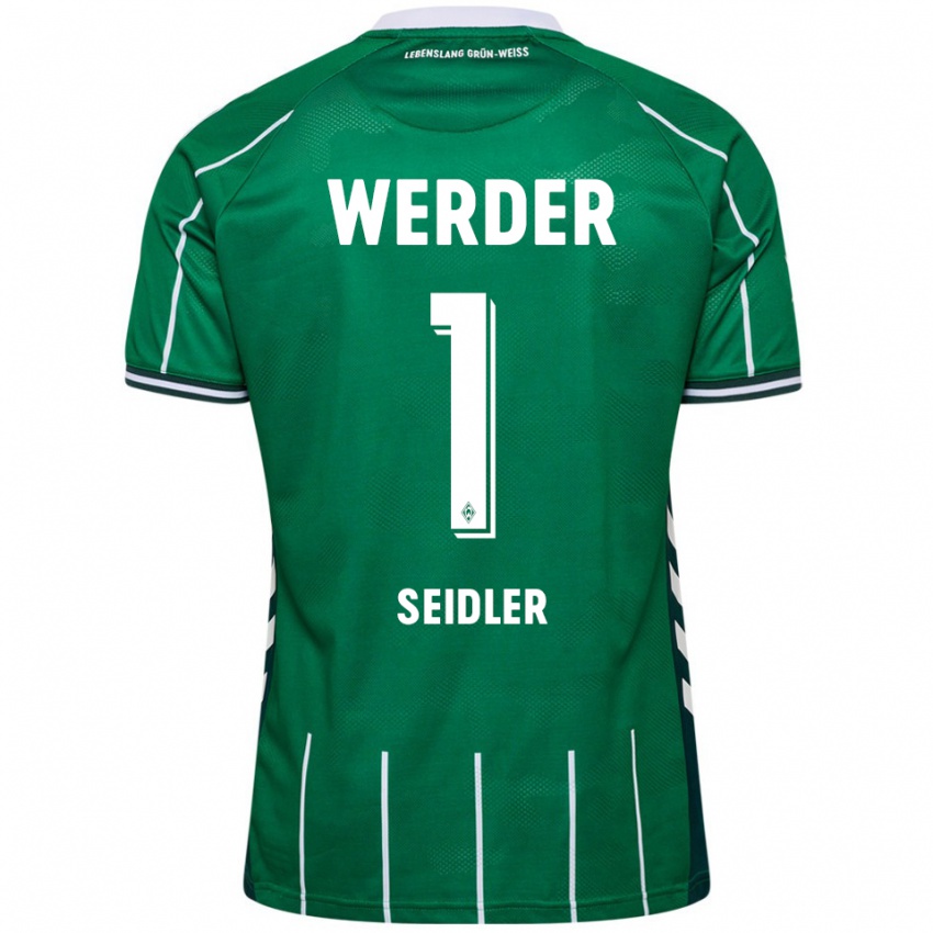 גברים Calvin Seidler #1 ירוק לבן ג'רזי ביתית 2025/26 חולצה קצרה