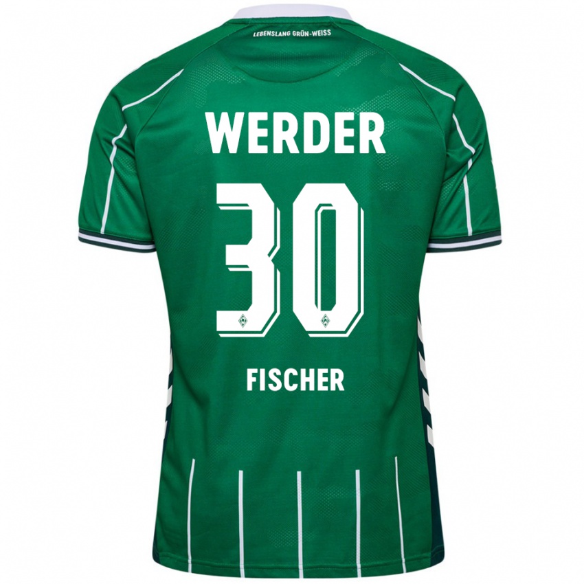 גברים Vanessa Fischer #30 ירוק לבן ג'רזי ביתית 2025/26 חולצה קצרה