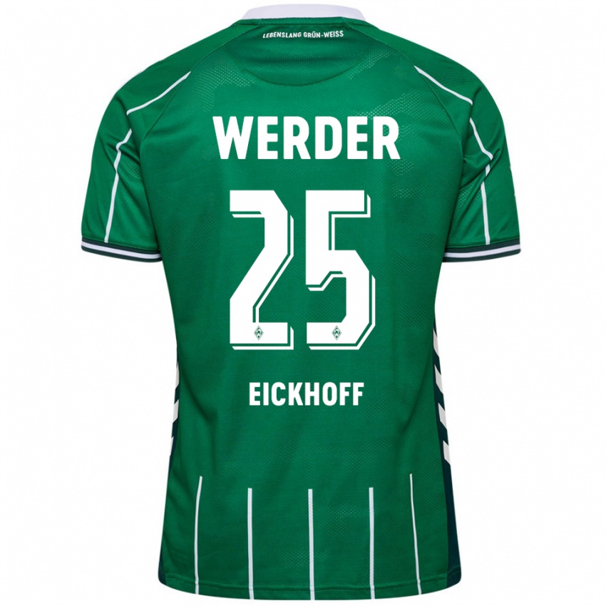 גברים מיקה-מישל אייקהוף #25 ירוק לבן ג'רזי ביתית 2025/26 חולצה קצרה