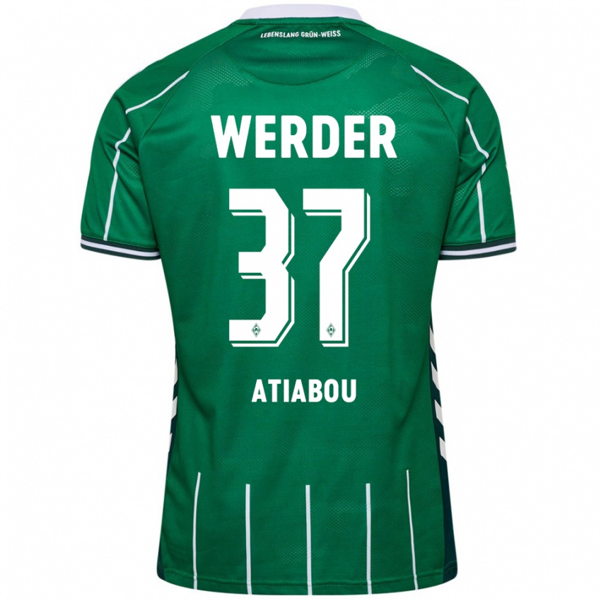 גברים Benjamin Atiabou #37 ירוק לבן ג'רזי ביתית 2025/26 חולצה קצרה