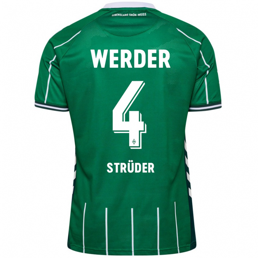 גברים Mika Strüder #4 ירוק לבן ג'רזי ביתית 2025/26 חולצה קצרה