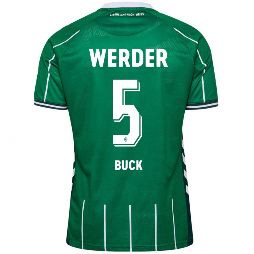 גברים Marten Buck #5 ירוק לבן ג'רזי ביתית 2025/26 חולצה קצרה