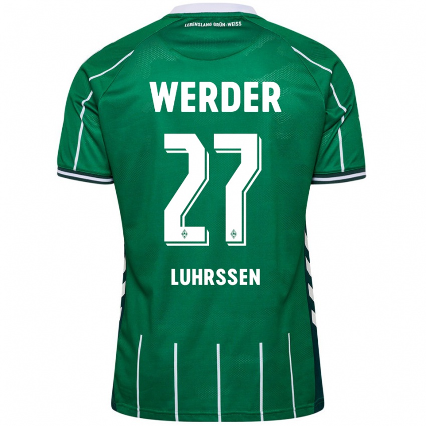 גברים נינה ליהרסן #27 ירוק לבן ג'רזי ביתית 2025/26 חולצה קצרה