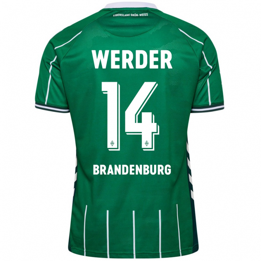 גברים מיכאלה מברנדנבורג #14 ירוק לבן ג'רזי ביתית 2025/26 חולצה קצרה