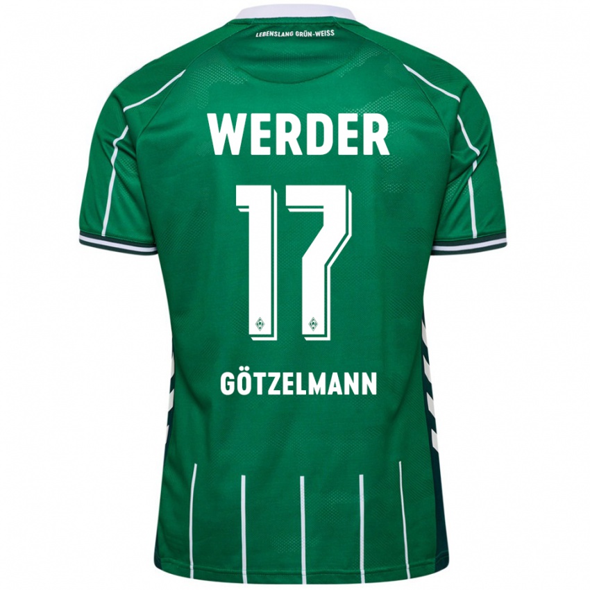 גברים פטריק גוצלמן #17 ירוק לבן ג'רזי ביתית 2025/26 חולצה קצרה