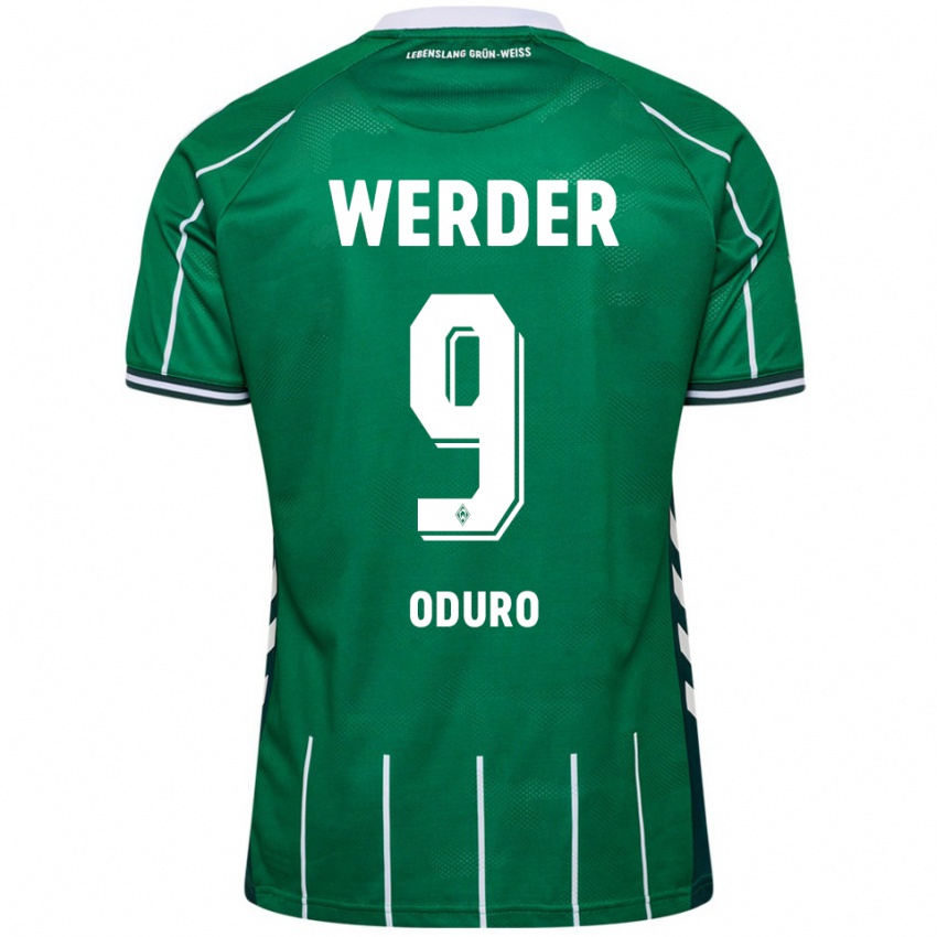 גברים Ricardo Oduro #9 ירוק לבן ג'רזי ביתית 2025/26 חולצה קצרה