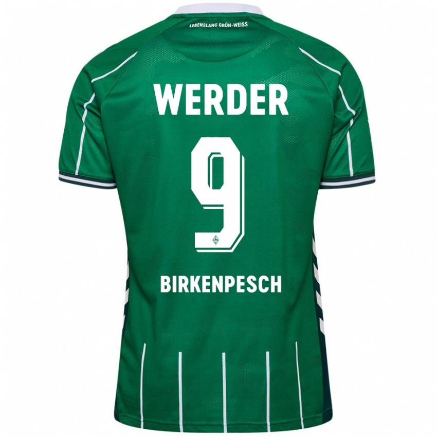 גברים נועה בירקנפש #9 ירוק לבן ג'רזי ביתית 2025/26 חולצה קצרה