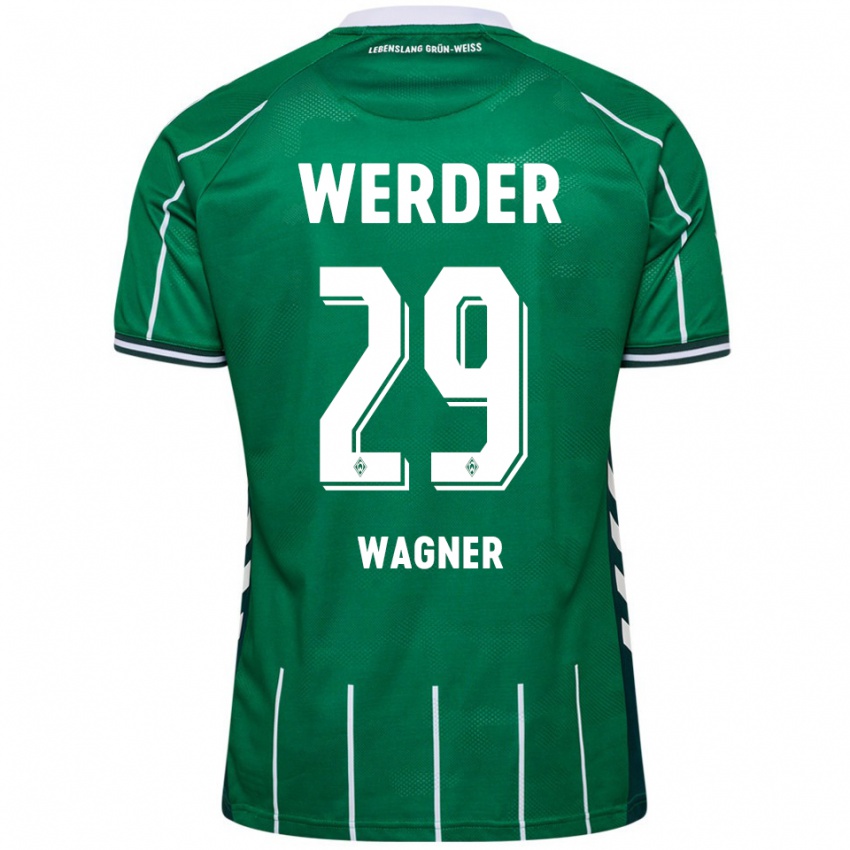 גברים פול וגנר #29 ירוק לבן ג'רזי ביתית 2025/26 חולצה קצרה