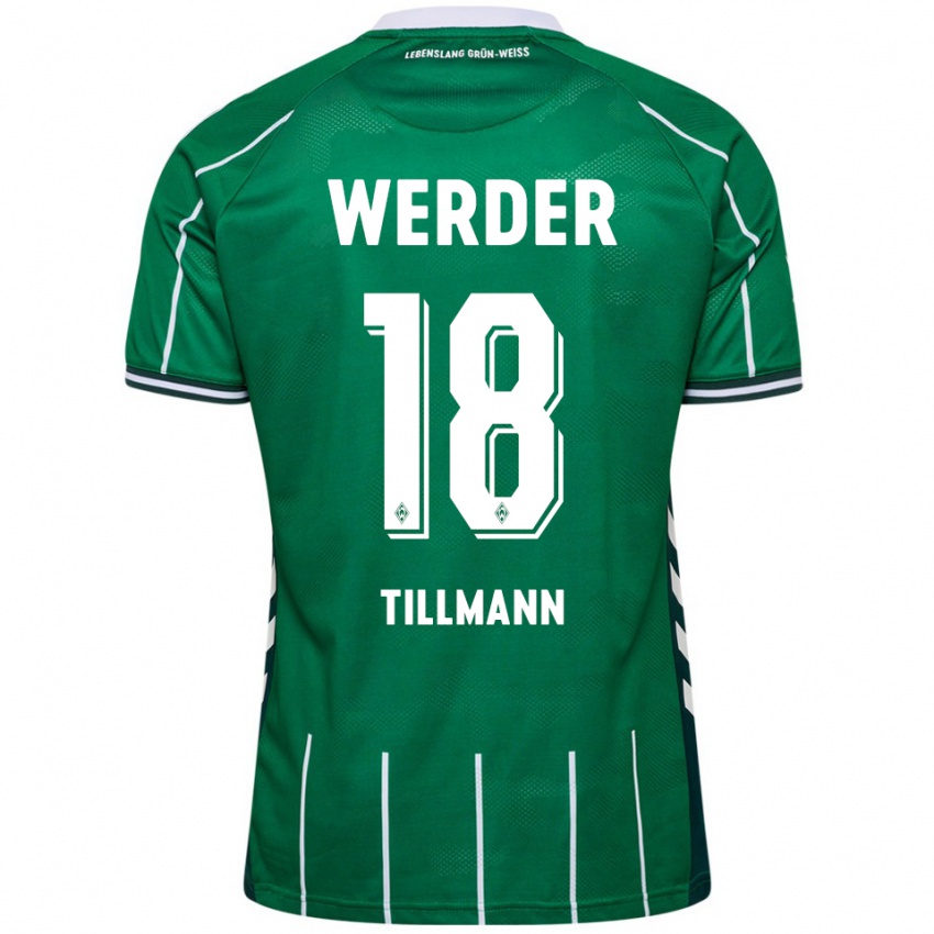 גברים פליקס טילמן #18 ירוק לבן ג'רזי ביתית 2025/26 חולצה קצרה