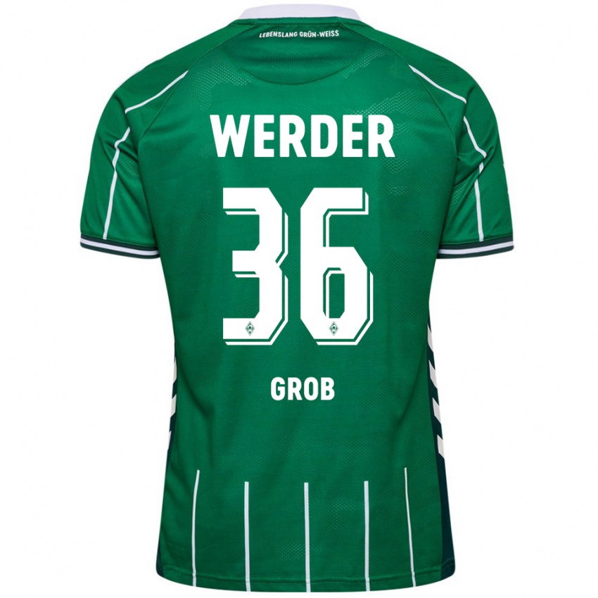 גברים כריסטיאן גרוס #36 ירוק לבן ג'רזי ביתית 2025/26 חולצה קצרה