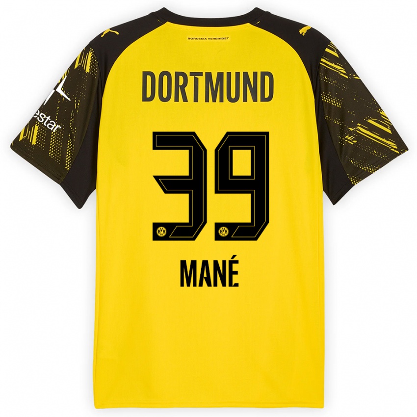 גברים פיליפו קליקסט מאנה #39 צהוב שחור ג'רזי ביתית 2025/26 חולצה קצרה