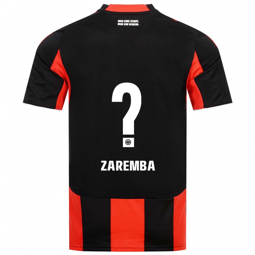 גברים Marcel Zaremba #0 שחור אדום ג'רזי ביתית 2025/26 חולצה קצרה