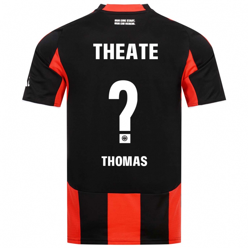 גברים Max Thomas #0 שחור אדום ג'רזי ביתית 2025/26 חולצה קצרה