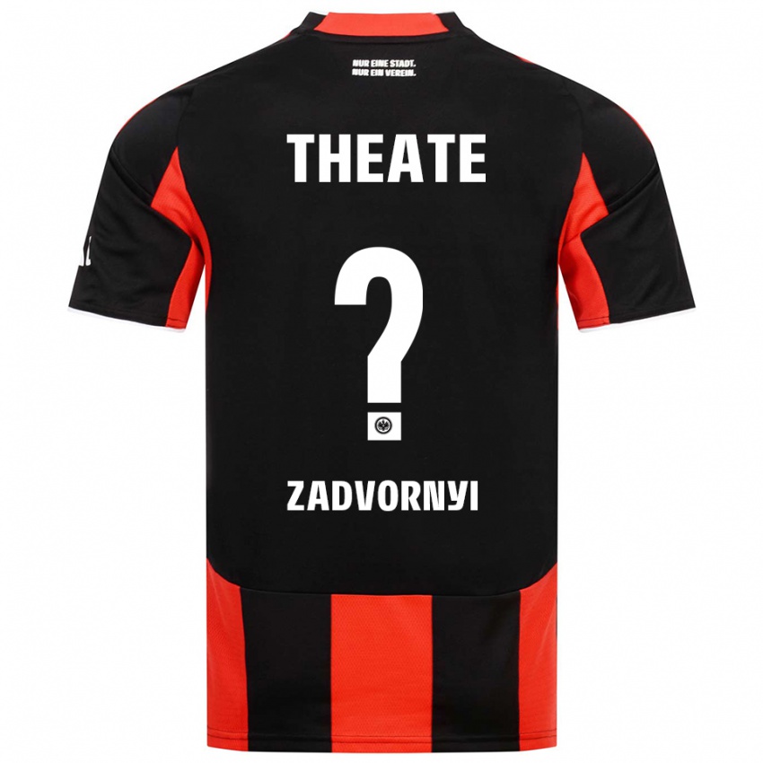 גברים Igor Zadvornyi #0 שחור אדום ג'רזי ביתית 2025/26 חולצה קצרה