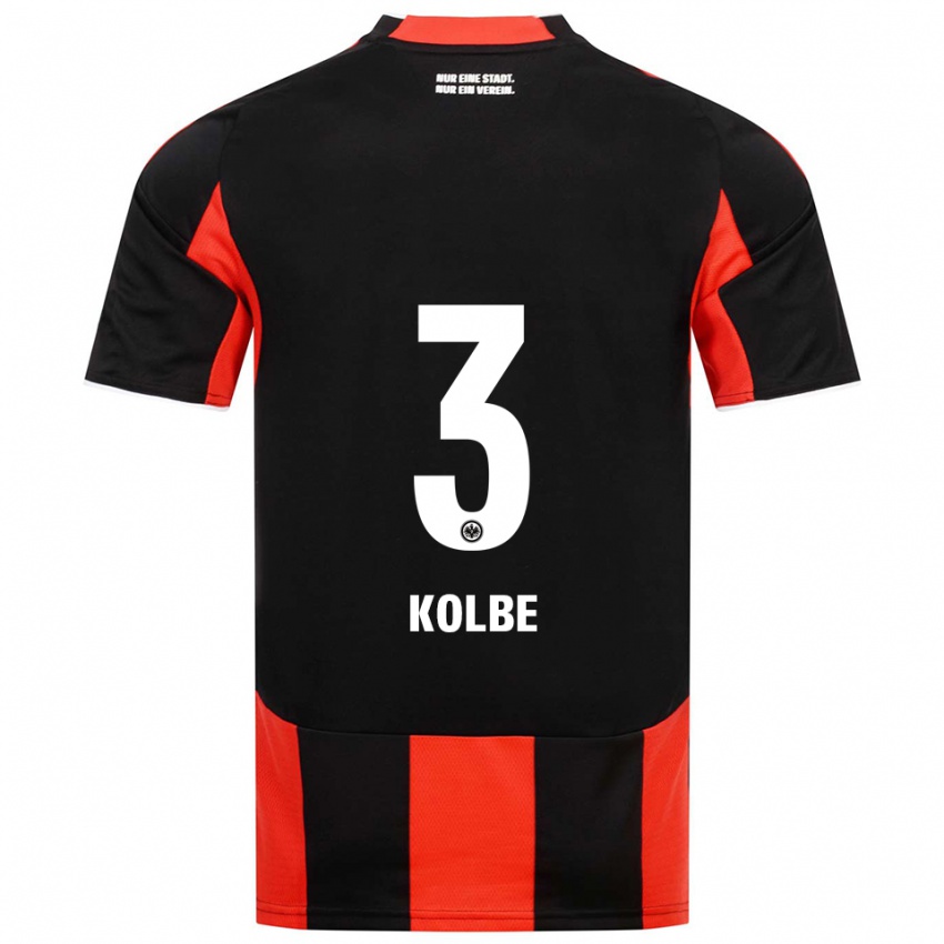 גברים לואי פיליפ קולבה #3 שחור אדום ג'רזי ביתית 2025/26 חולצה קצרה