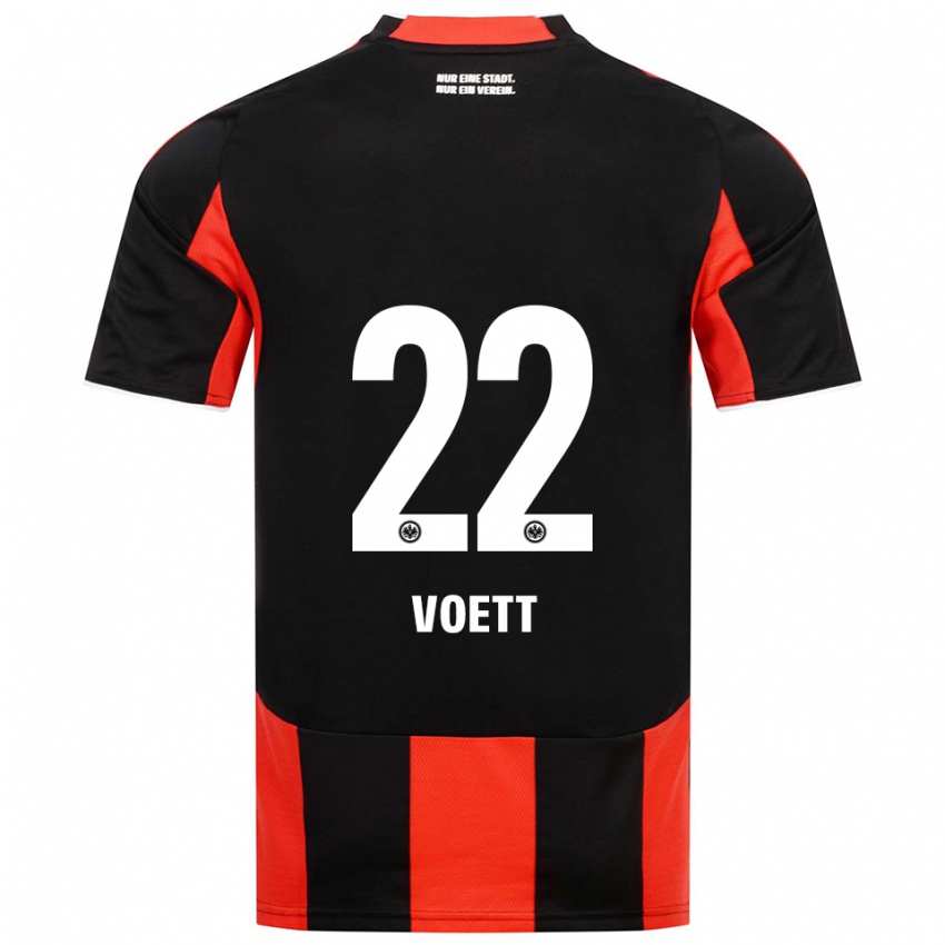 גברים יוהנס ווט #22 שחור אדום ג'רזי ביתית 2025/26 חולצה קצרה