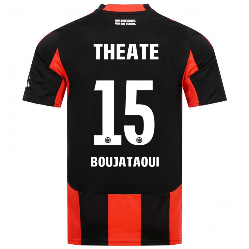 גברים Tarik Boujataoui #15 שחור אדום ג'רזי ביתית 2025/26 חולצה קצרה