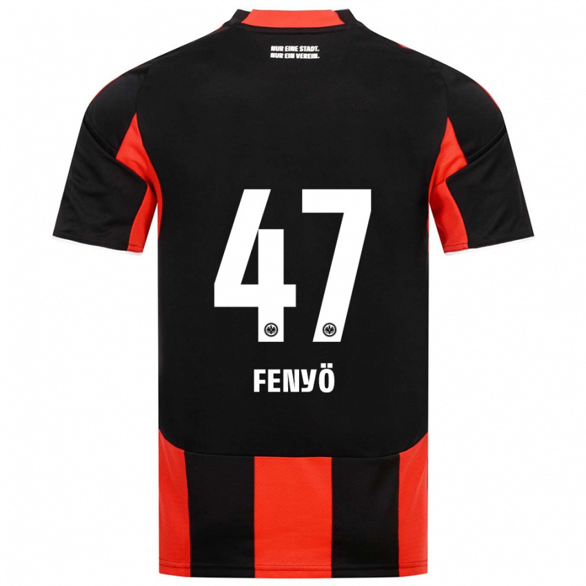 גברים נח דוד גבריאל פניו #47 שחור אדום ג'רזי ביתית 2025/26 חולצה קצרה