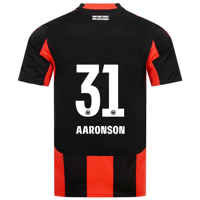 גברים פקסטן ארונסון #31 שחור אדום ג'רזי ביתית 2025/26 חולצה קצרה