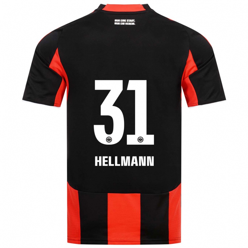 גברים מלווין אושן הלמן #31 שחור אדום ג'רזי ביתית 2025/26 חולצה קצרה