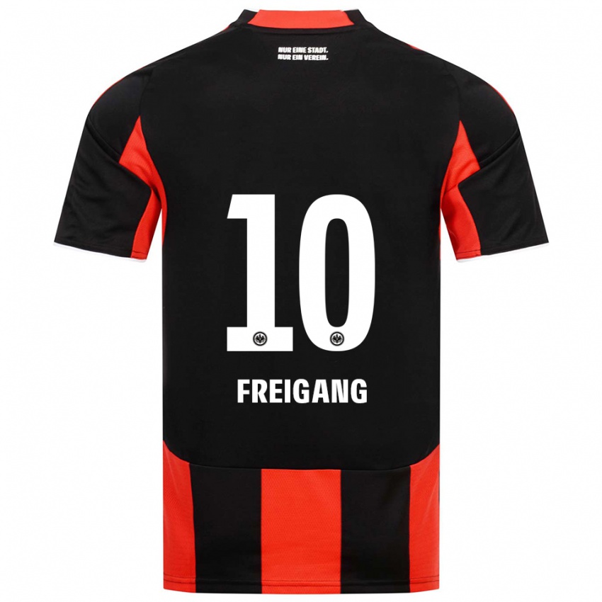 גברים לאורה פריגנג #10 שחור אדום ג'רזי ביתית 2025/26 חולצה קצרה