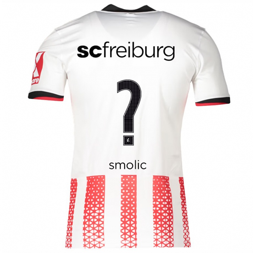 גברים Milan Smolic #0 לבן אדום ג'רזי ביתית 2025/26 חולצה קצרה