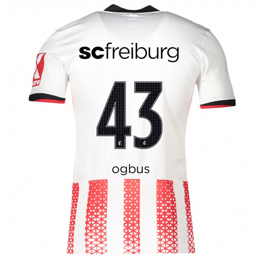 גברים Bruno Ogbus #43 לבן אדום ג'רזי ביתית 2025/26 חולצה קצרה