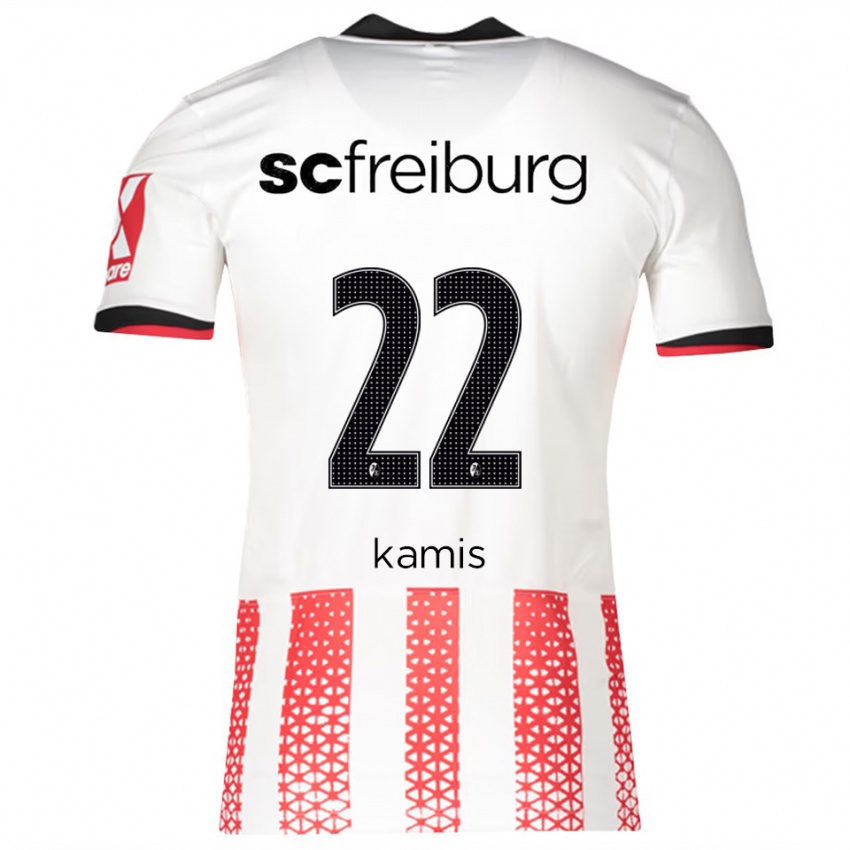 גברים Marcel Kamis #22 לבן אדום ג'רזי ביתית 2025/26 חולצה קצרה