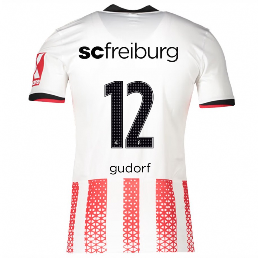גברים Ally Gudorf #12 לבן אדום ג'רזי ביתית 2025/26 חולצה קצרה