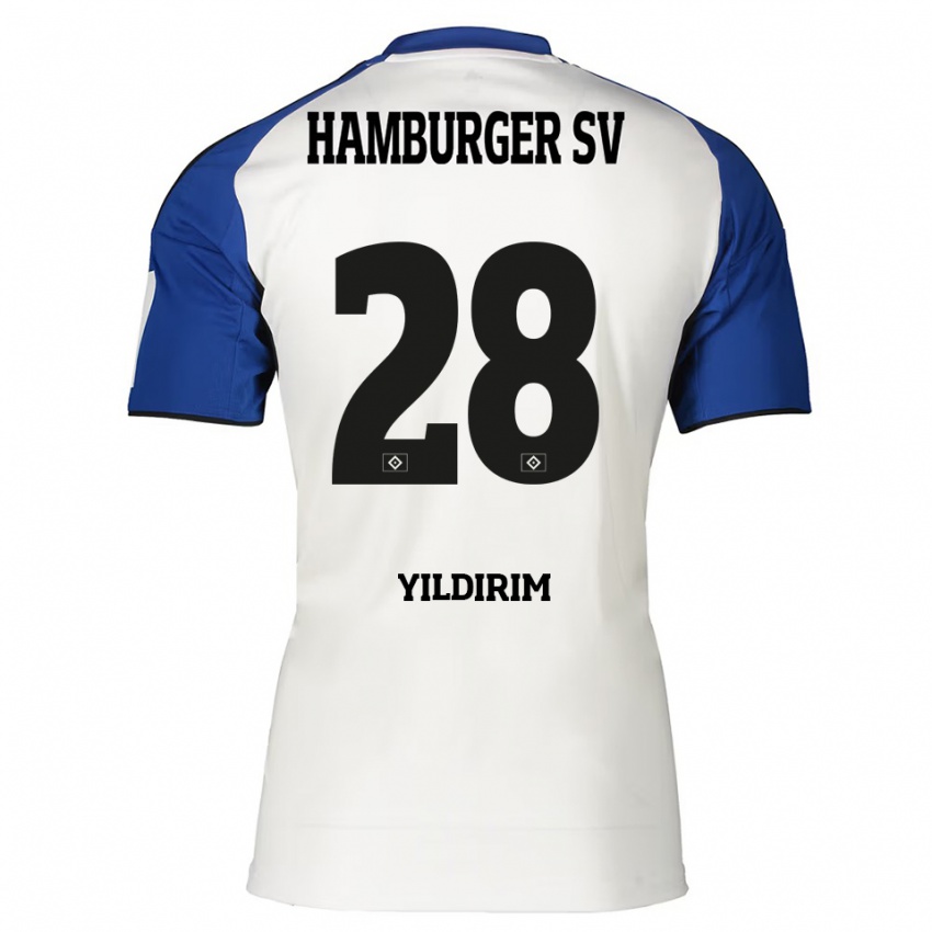 גברים Mehmet Yildirim #28 לבן כחול ג'רזי ביתית 2025/26 חולצה קצרה