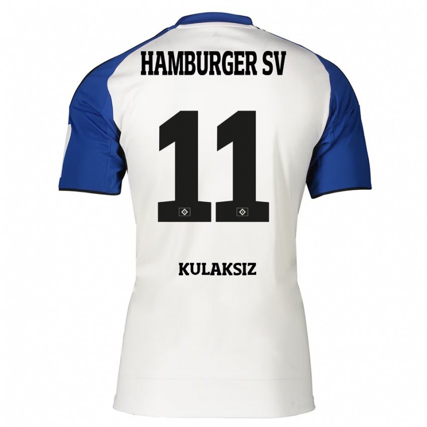 גברים Onurhan Kulaksız #11 לבן כחול ג'רזי ביתית 2025/26 חולצה קצרה